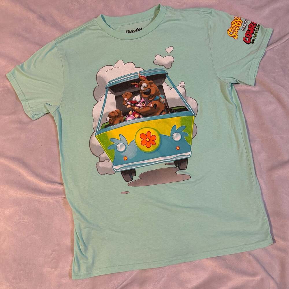 Scooby-Doo! Meets Courage the Cowardly Dog Mystery Machine T-Shirt
